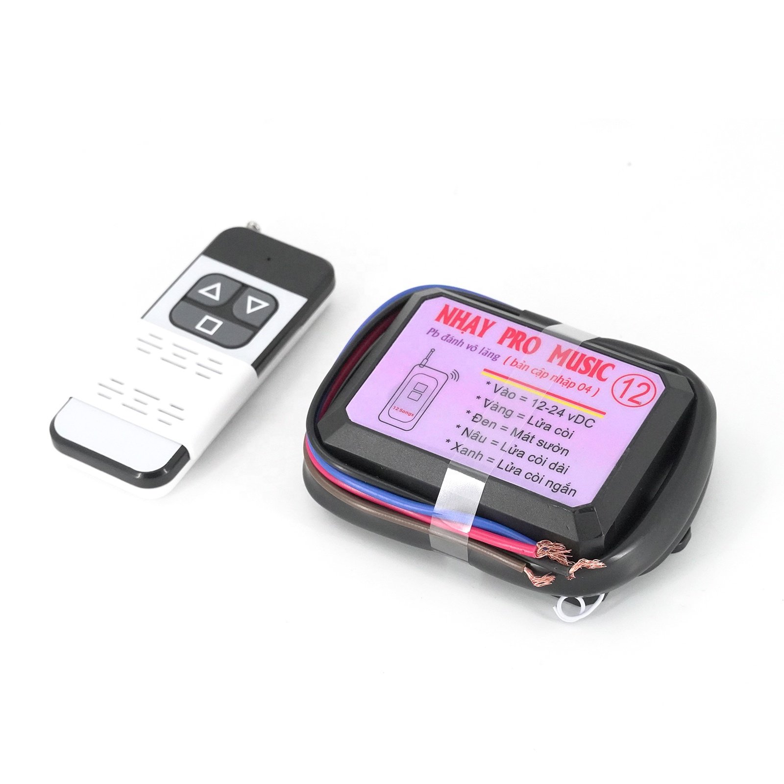 12 Tones 12-24V NHAY 3+ Pro Musical Horn with Remote Control for Cars Trucks Vans Motorcycles Multi Tone Electric Horn Kit