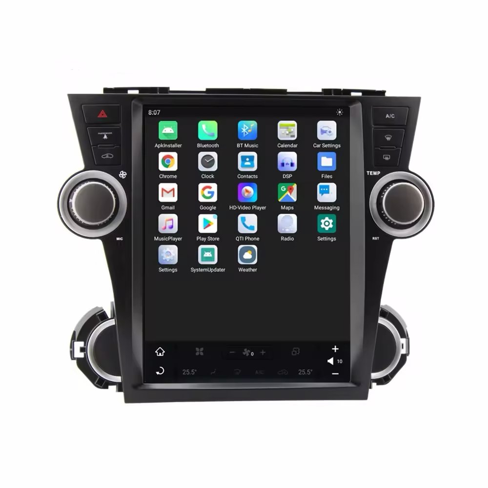 Android 11.0 12.1" car DVD for toyota highlander Kluger 2009-2013 android car radio gps navigation 4G LTE Carplay Wifi