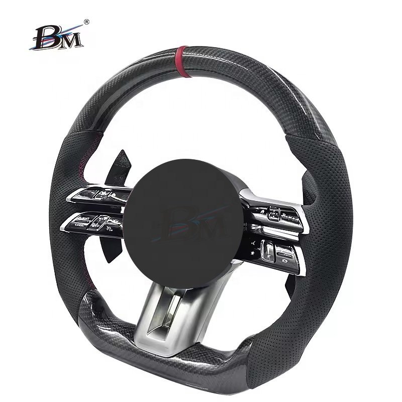 Hot sale Suitable for Mercedes Benz W210 W204 E- Class Maybach-S 2007-2023 customized carbon fiber sport steering wheels by BM