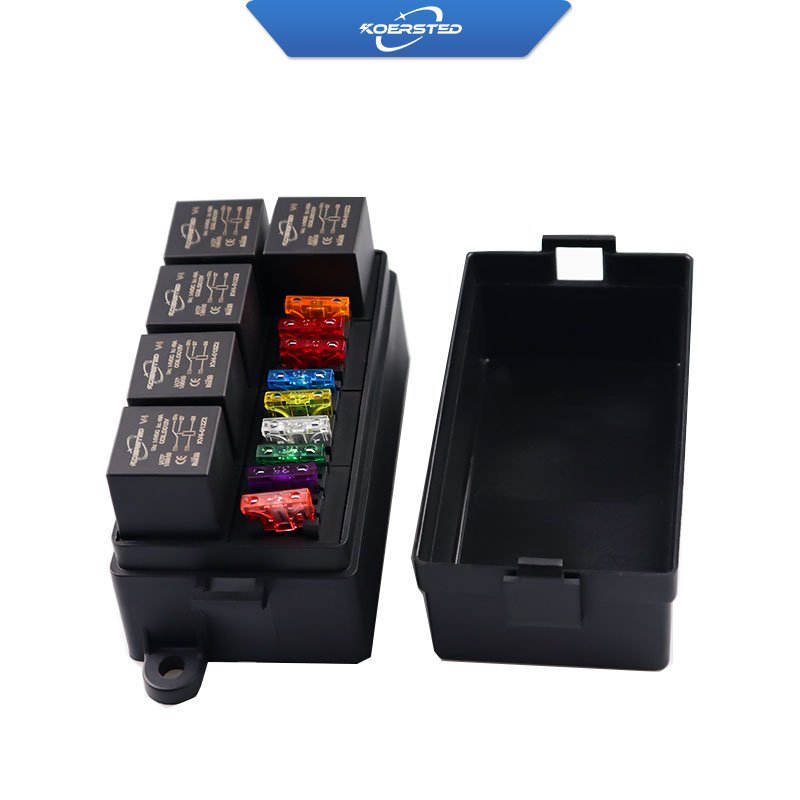 KKA-5R9F Automotive Relay Box, Car Fuse Box, Auto Control Box Including 5 Relays and 9 Fuses