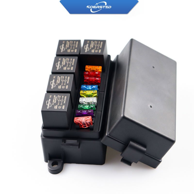 KKA-5R9F Automotive Relay Box, Car Fuse Box, Auto Control Box Including 5 Relays and 9 Fuses