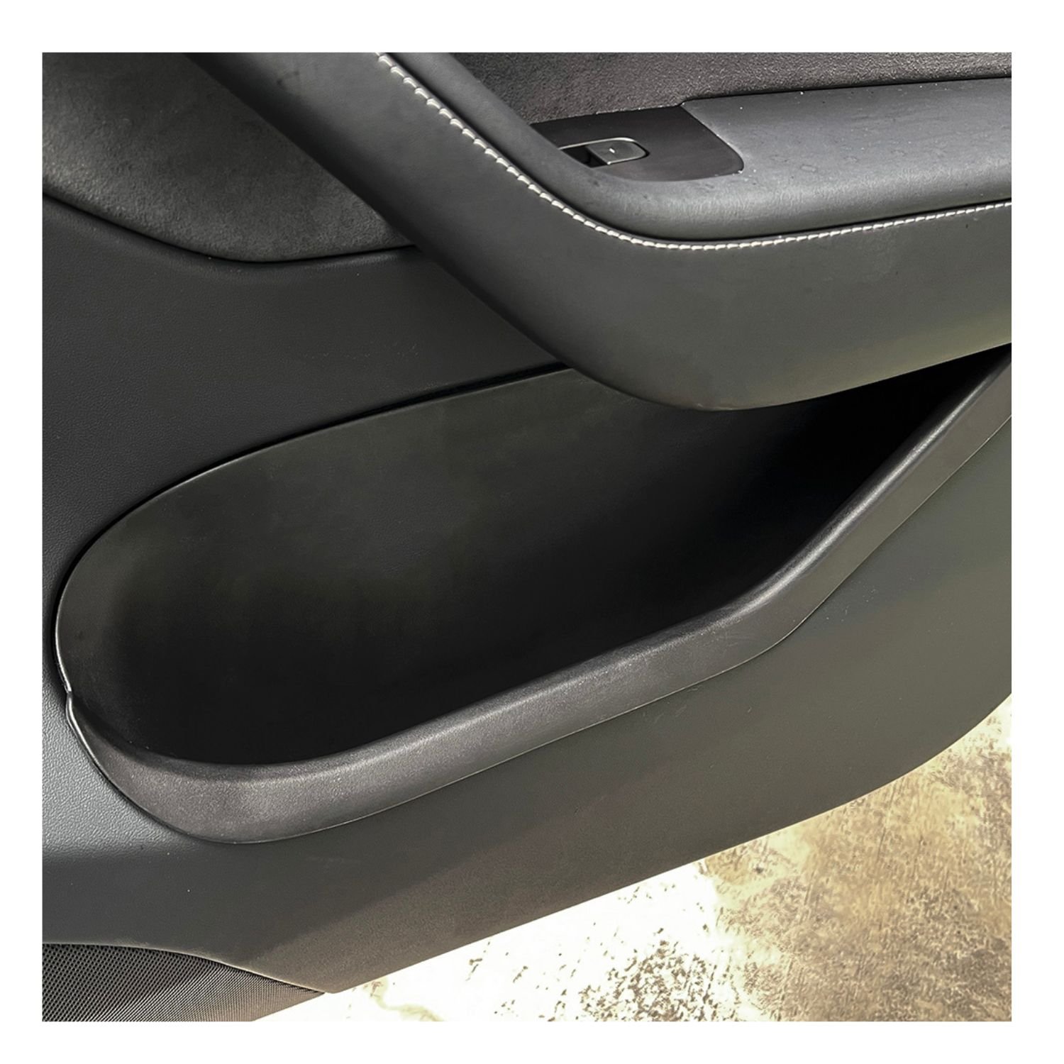 Car Accessories Door Side Storage Box Door Handle Armrest Tray Organizer Front Rear Door for Tesla Model 3
