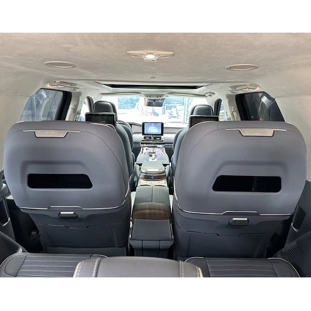 Power Car Seat Luxury Van Seat Adjustable VIP Leather Luxury SUV Car Seat with Console Armrest Touch Screen