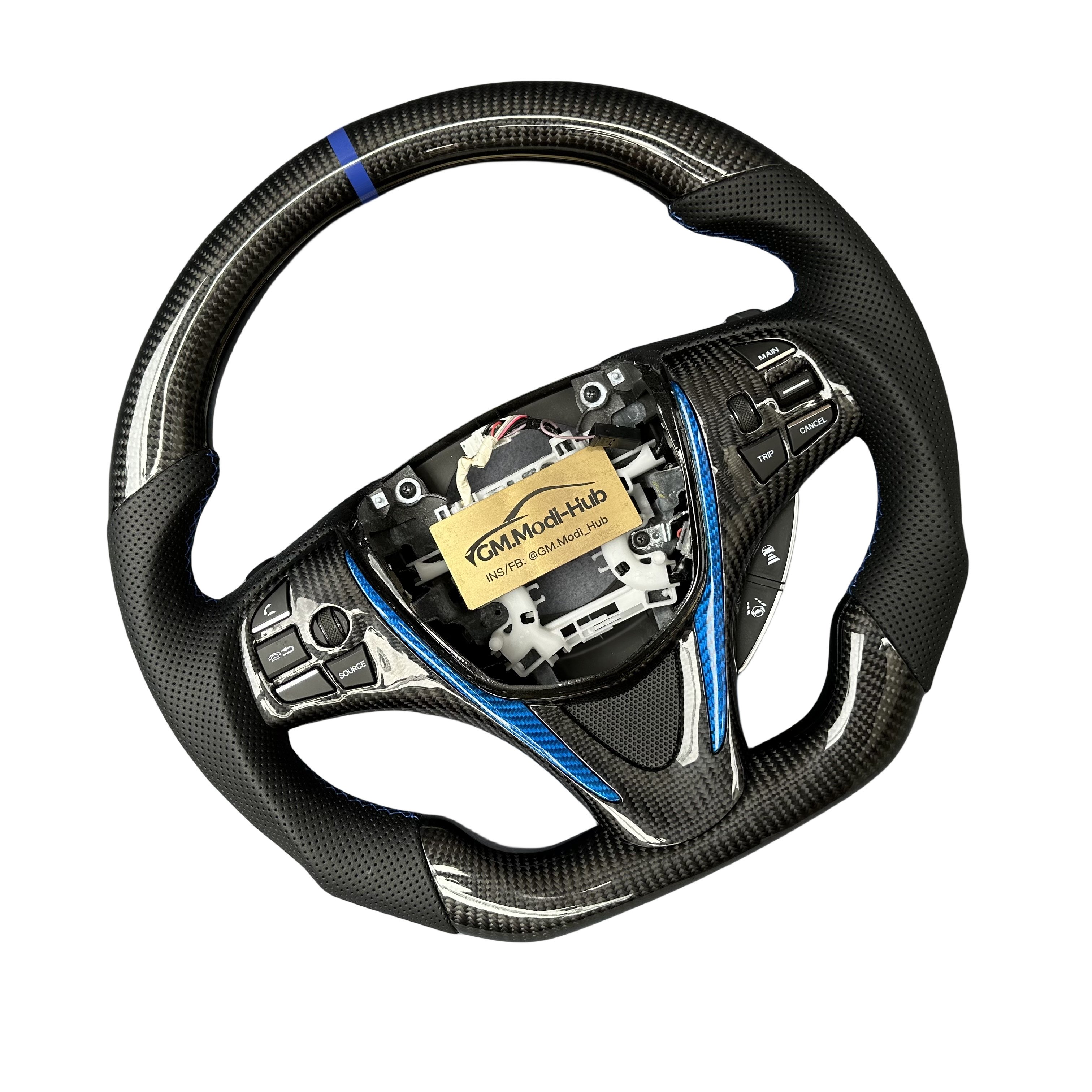 GM.Modi-Hub Customized Carbon Fiber Car Steering Wheel For Acura 2015 -2020 TLX / 2014-2020 MDX