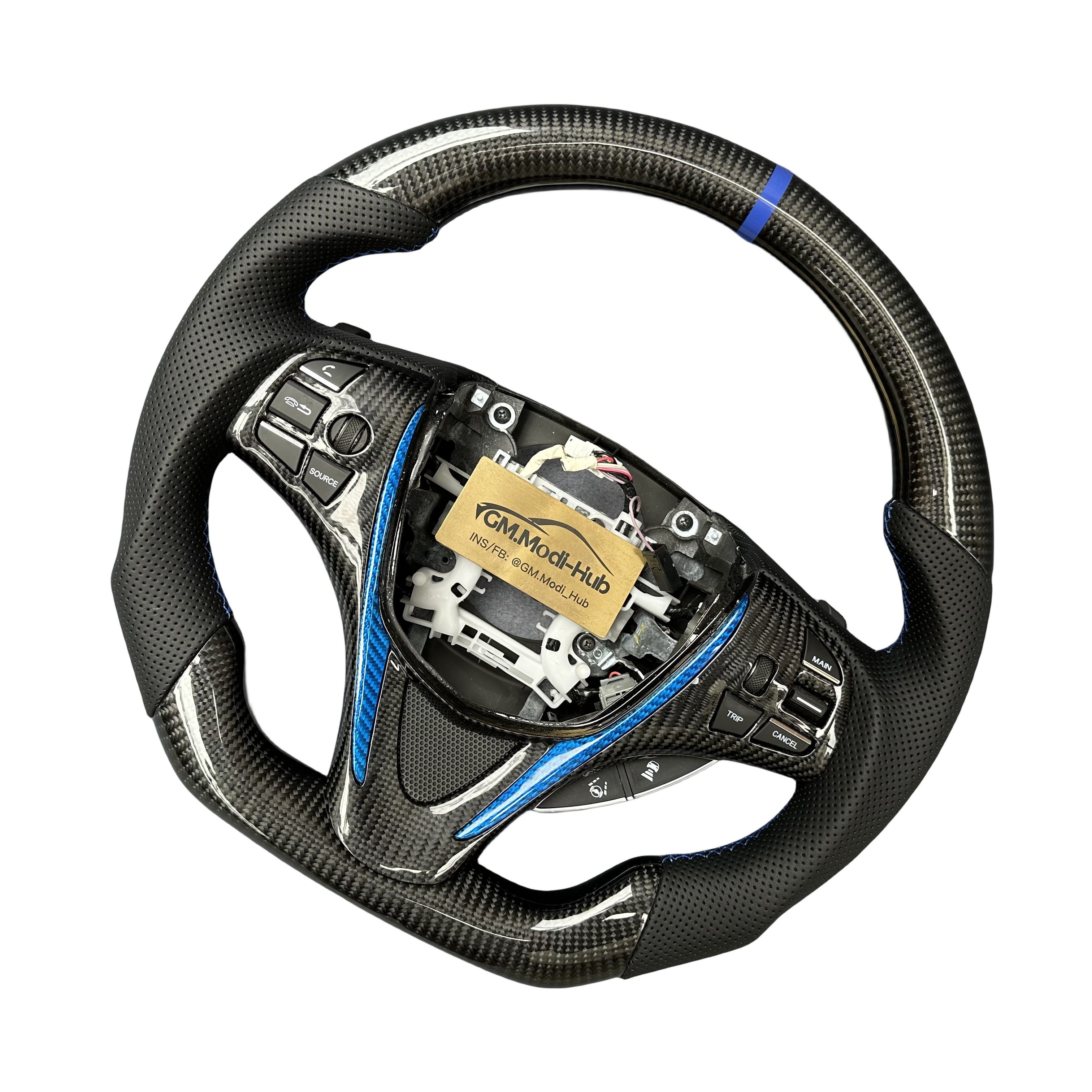 GM.Modi-Hub Customized Carbon Fiber Car Steering Wheel For Acura 2015 -2020 TLX / 2014-2020 MDX