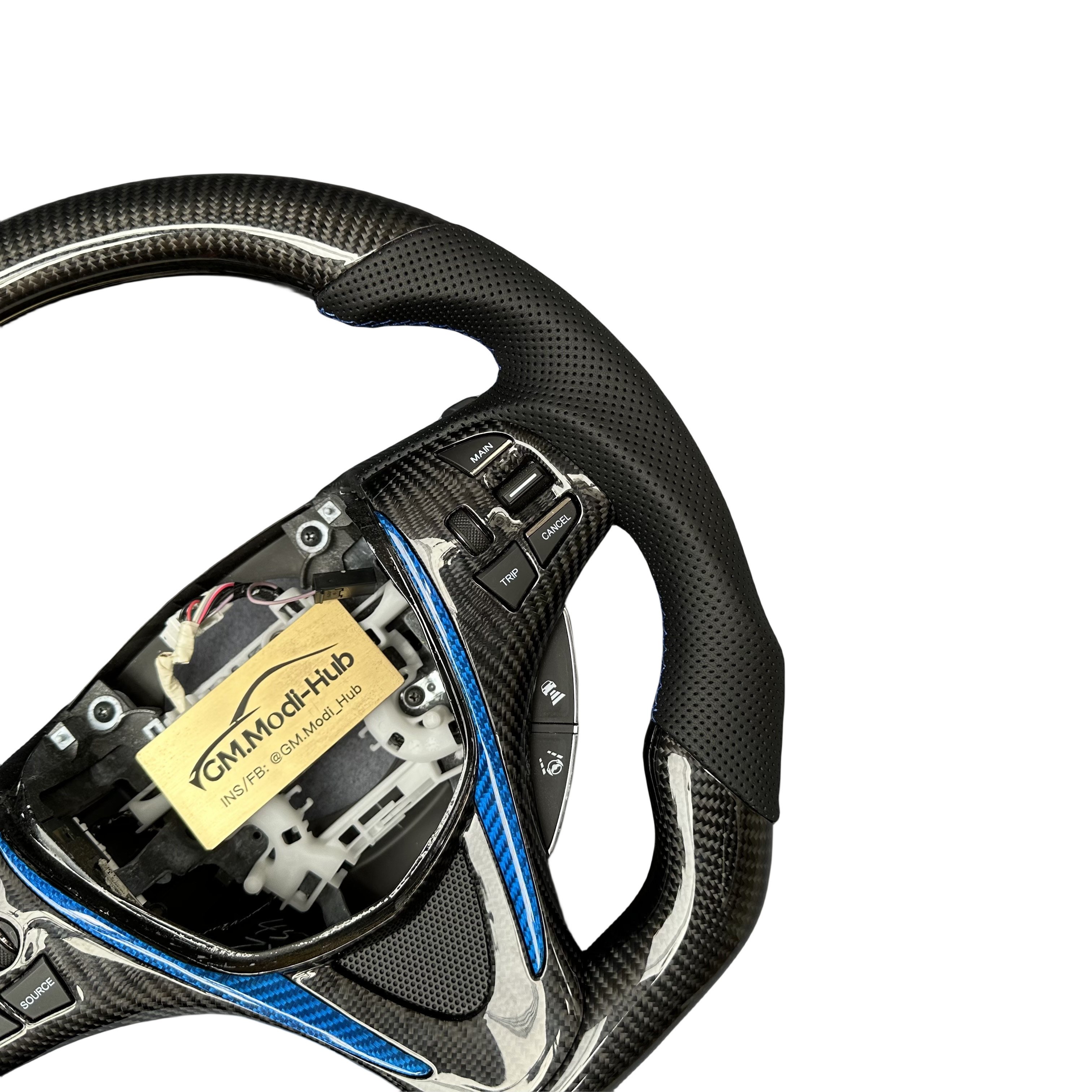 GM.Modi-Hub Customized Carbon Fiber Car Steering Wheel For Acura 2015 -2020 TLX / 2014-2020 MDX