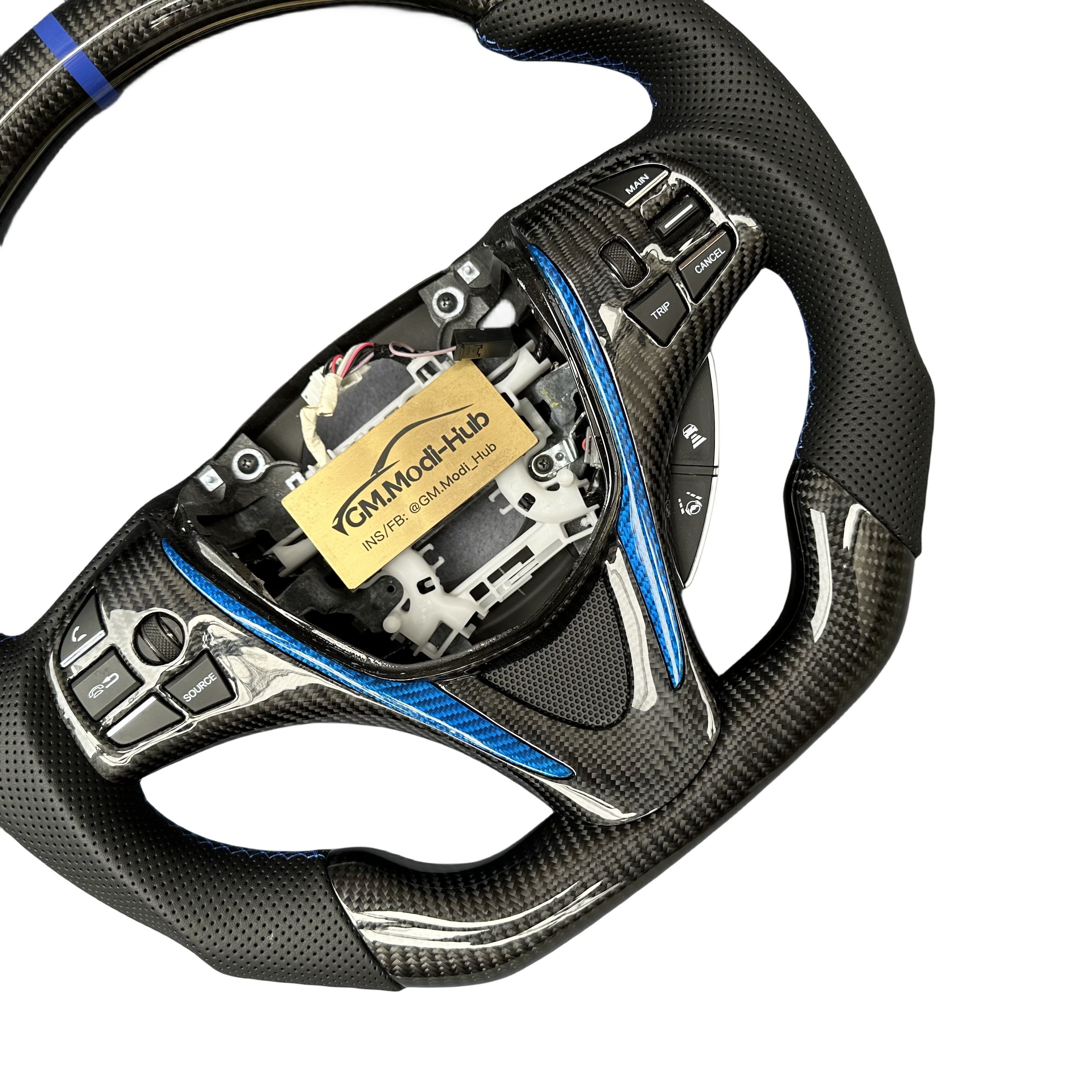 GM.Modi-Hub Customized Carbon Fiber Car Steering Wheel For Acura 2015 -2020 TLX / 2014-2020 MDX
