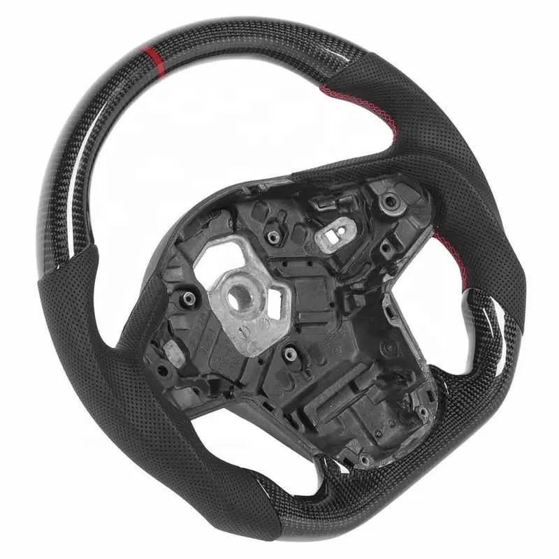 Carbon Fiber Steering Wheel Nappa Perforated Leather For GR Supra A90 2020+ Car Accessories