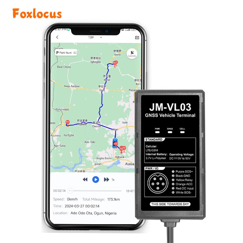 GPS Tracker Car Foxlocus Used for Car Tracking Fleet Management