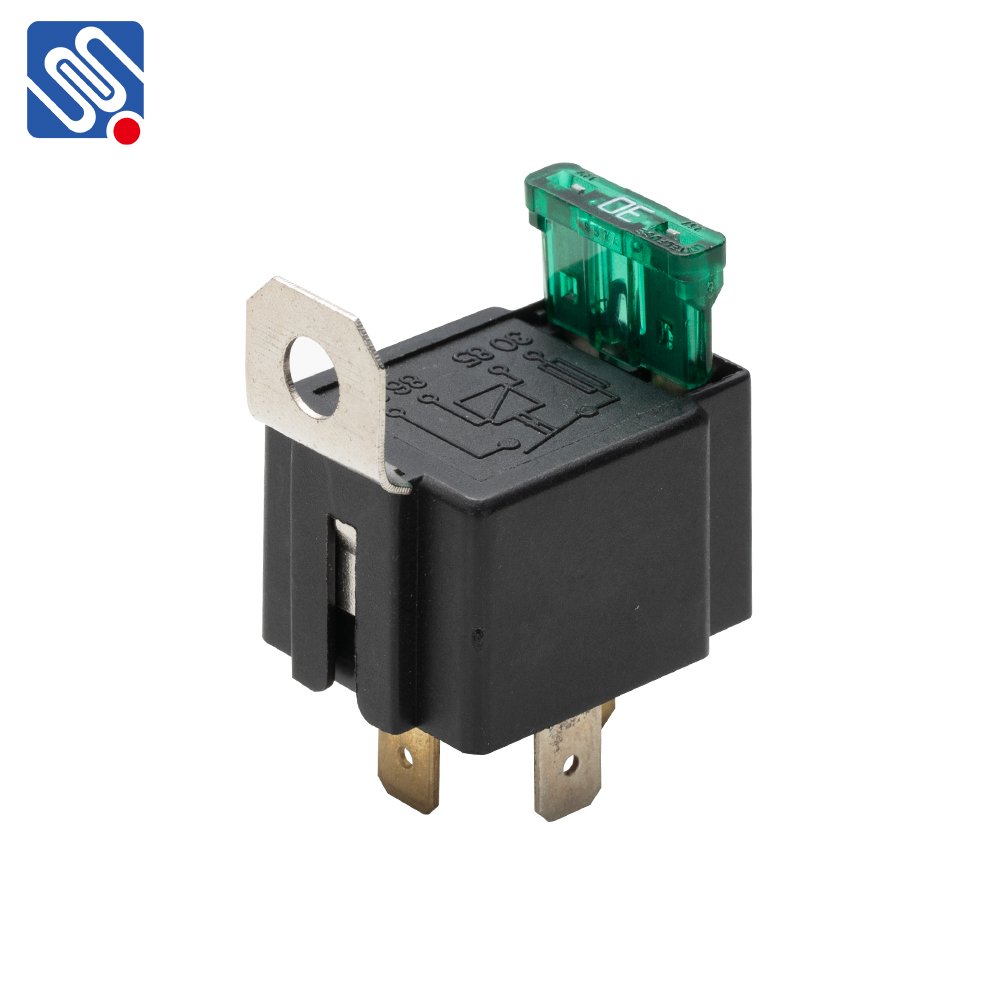 Meishuo MAW-112-A-1 30A 12VDC Auto Relay 4Pin Automotive Electrical Relay With Metal Bracket for Car Part