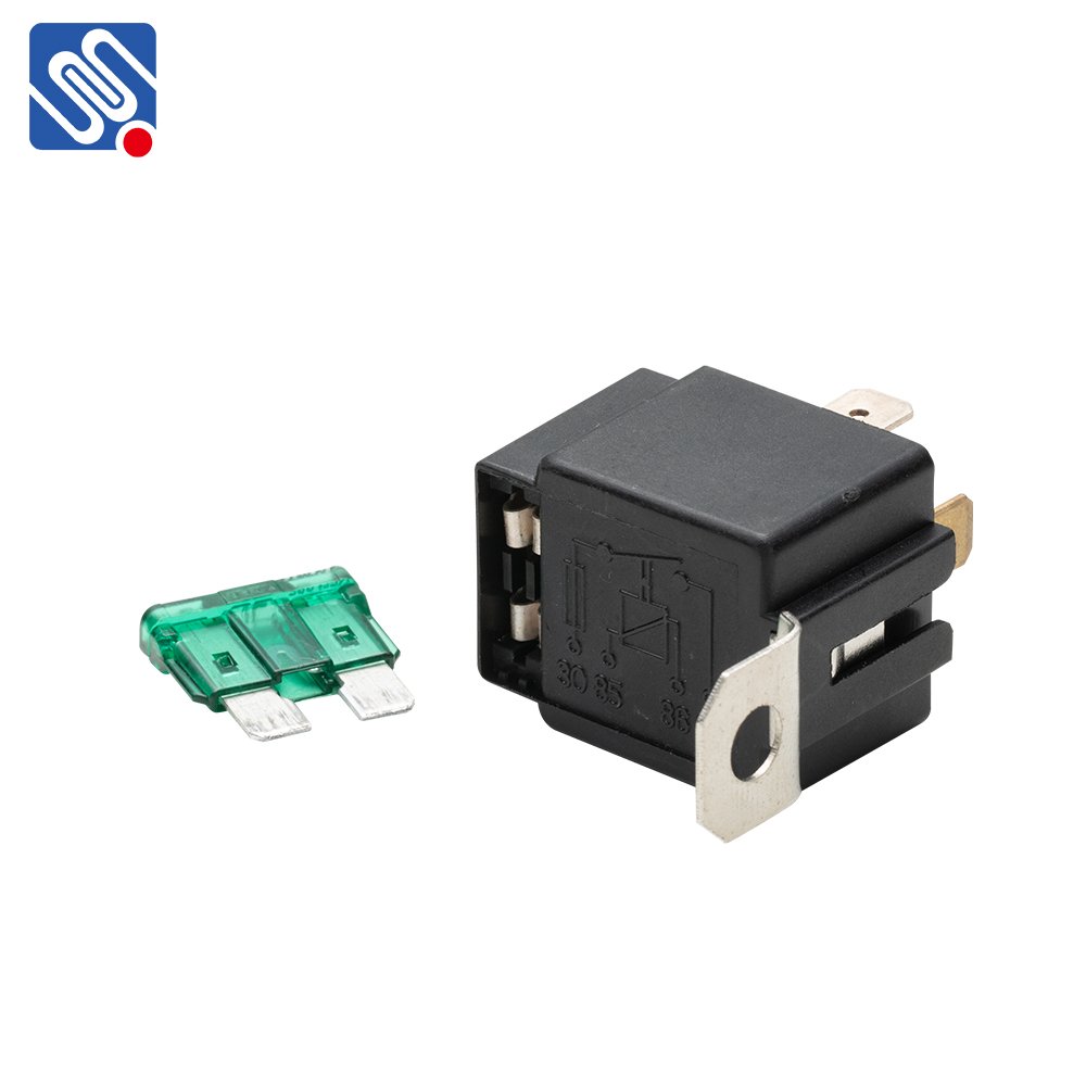 Meishuo MAW-112-A-1 30A 12VDC Auto Relay 4Pin Automotive Electrical Relay With Metal Bracket for Car Part
