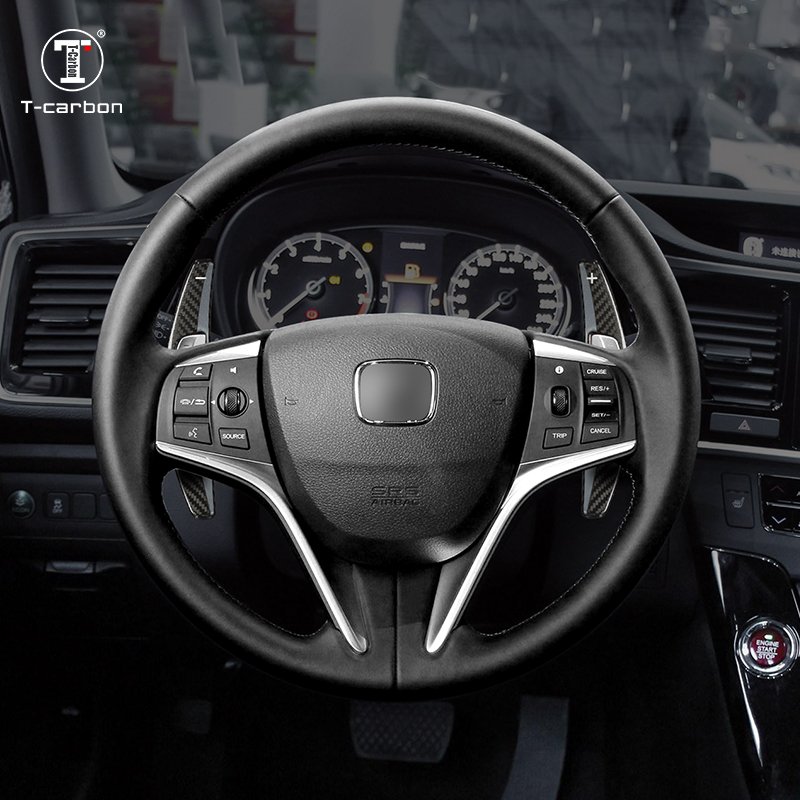 T-carbon Carbon Fiber Shift Paddle For Honda civic Odssey CRV Accord Spirior Acura CDX Steering Wheel Paddle Shifter