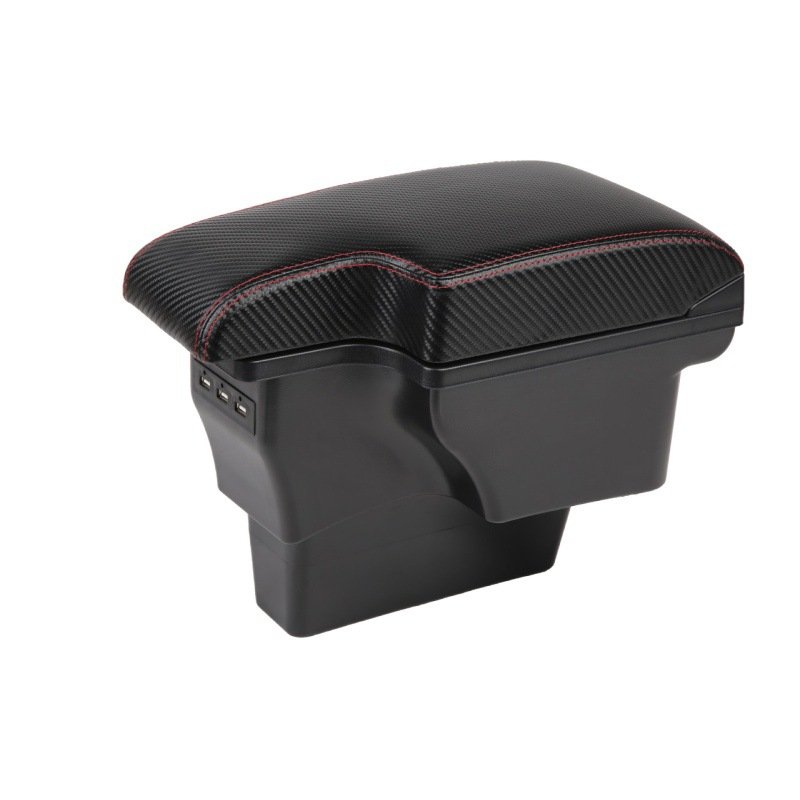 Armrest Box Car Centre Console Storage Box Arm Rest with Charging Function USB Ports Double-Space