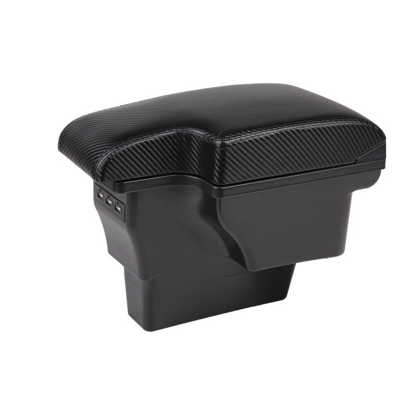 Armrest Box Car Centre Console Storage Box Arm Rest with Charging Function USB Ports Double-Space