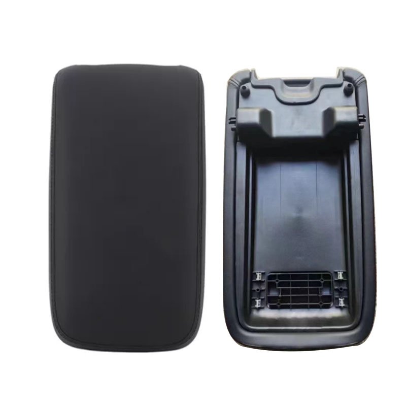 Car Center Console Black Leather Armrest Box Lid Cover Assembly for 2011-2018 Dodge Charger 1VT06DX9AI 1VT06DX9AH 1VT06DX9AE