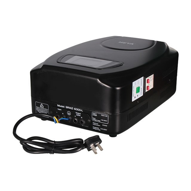 Factory Direct Sale SDWII-4000-L Single-Phase Wall-Mounted Intelligent LED Relay Full Automatic AC Voltage Regulator for SVC Use