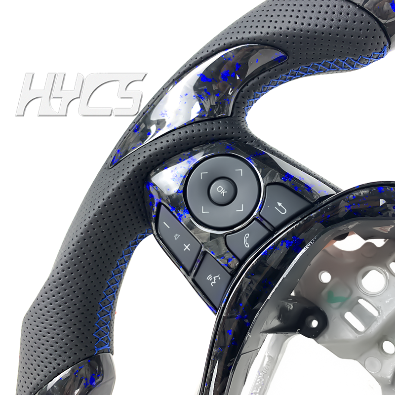 Car Interior Accessories LED Display Forged Carbon Fiber Steering Wheel For Toyota Corolla 2018