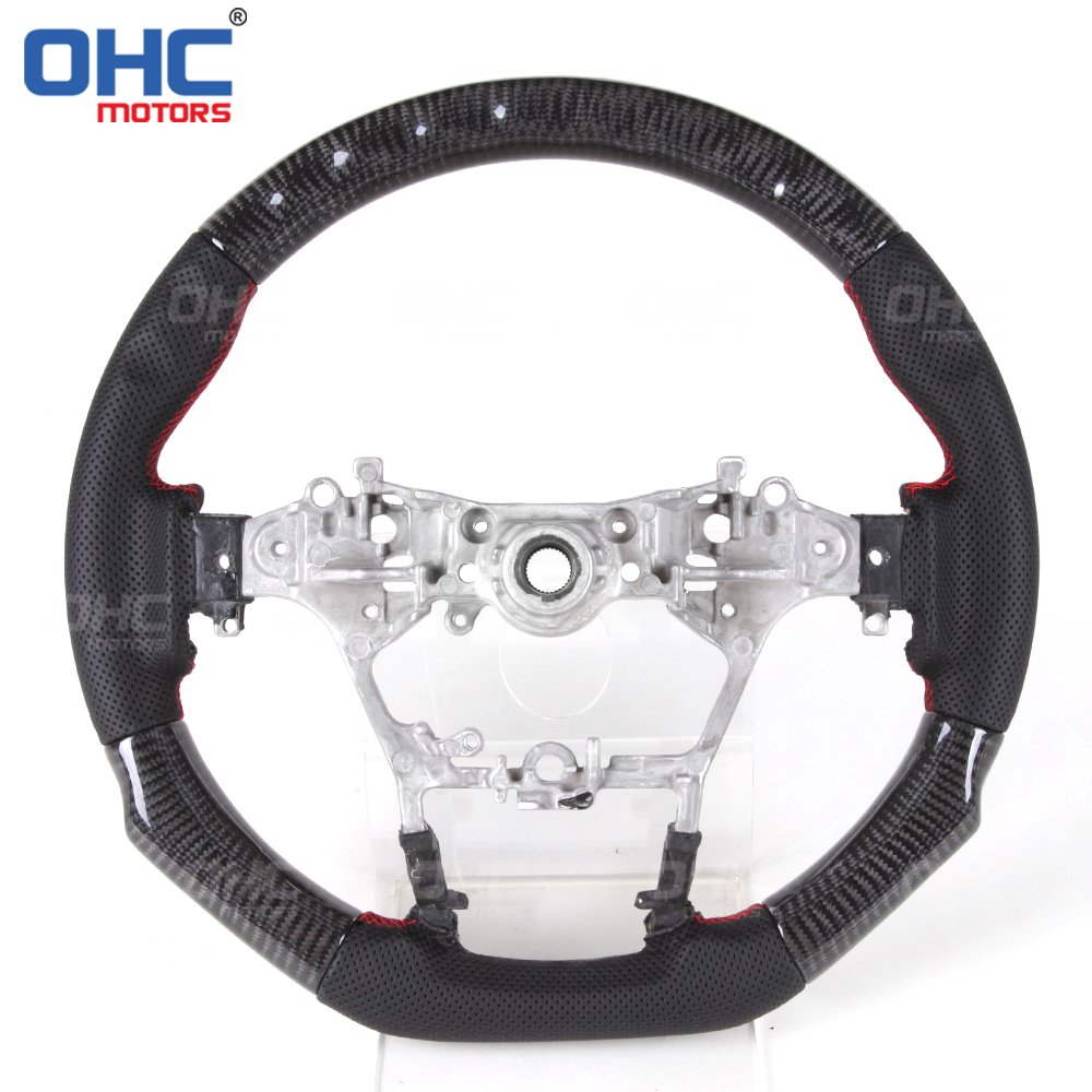 Custom Car Steering Wheel Fit for Toyota fortuner hilux Real Carbon Fiber Sterring Steering Wheel