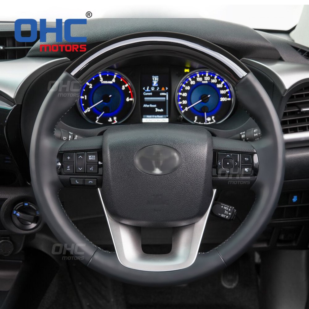 Custom Car Steering Wheel Fit for Toyota fortuner hilux Real Carbon Fiber Sterring Steering Wheel