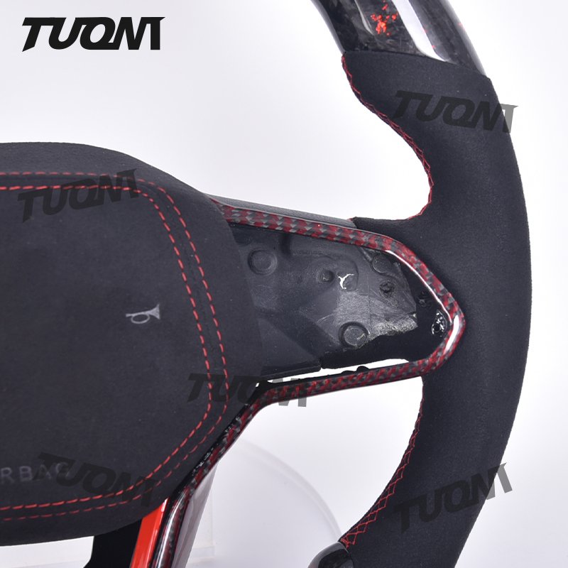 Car Steering Wheel For Volkswagen VW Golf 7 Mk7 Gti Golf R Genuine Carbon Fiber Steering Wheel