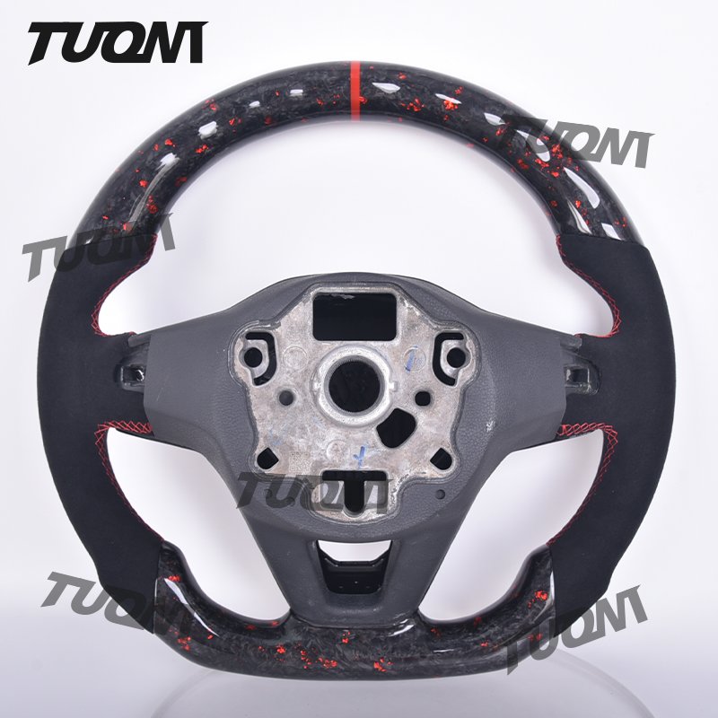 Car Steering Wheel For Volkswagen VW Golf 7 Mk7 Gti Golf R Genuine Carbon Fiber Steering Wheel