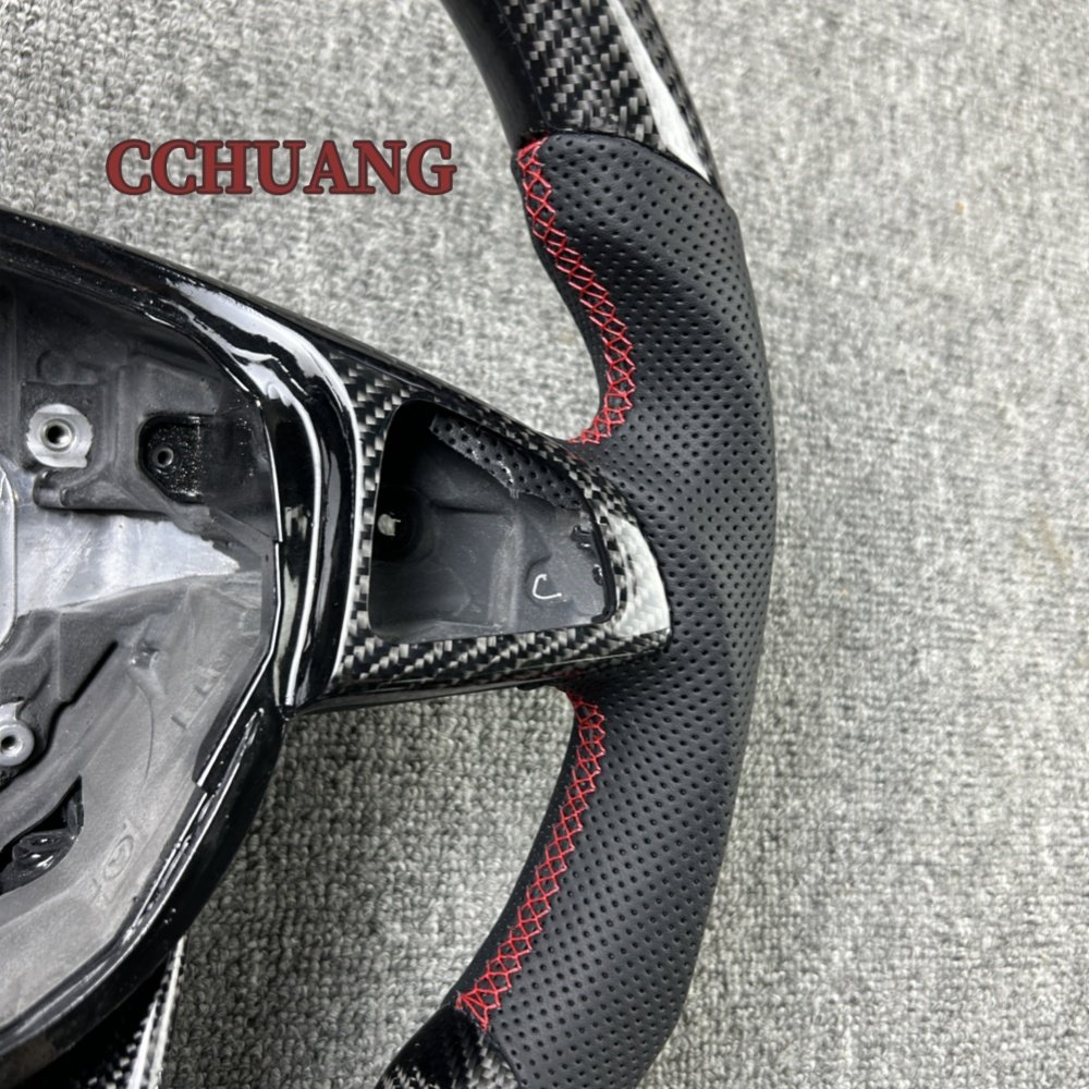 Custom car interior accessories fit 2015-2018 Mercedes-Benz 2015-2018 AMG W205 C63 C43 carbon fiber steering wheel
