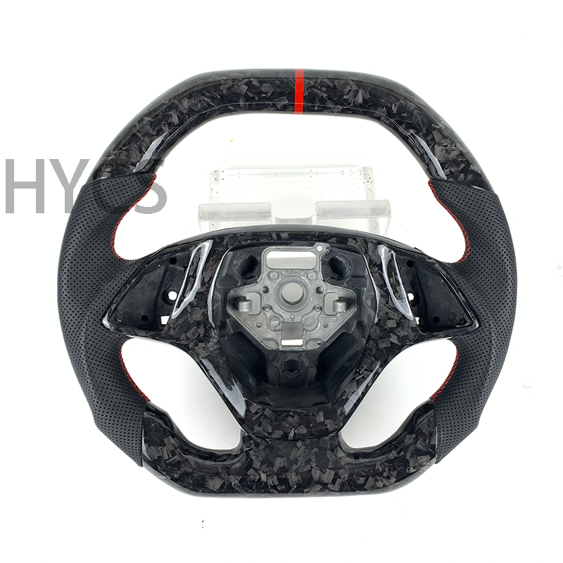 Customized Car Accessories for Chevrolet Corvette C7 Camaro ZL1 2011 2012 2014 2015 2016 2017 Forged Carbon Fiber Steering Wheel