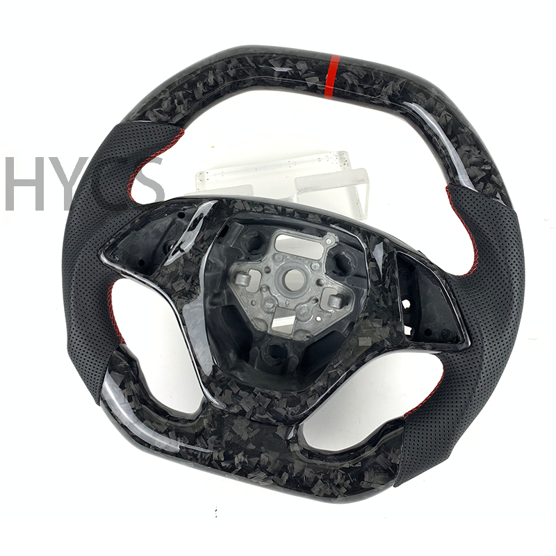 Customized Car Accessories for Chevrolet Corvette C7 Camaro ZL1 2011 2012 2014 2015 2016 2017 Forged Carbon Fiber Steering Wheel