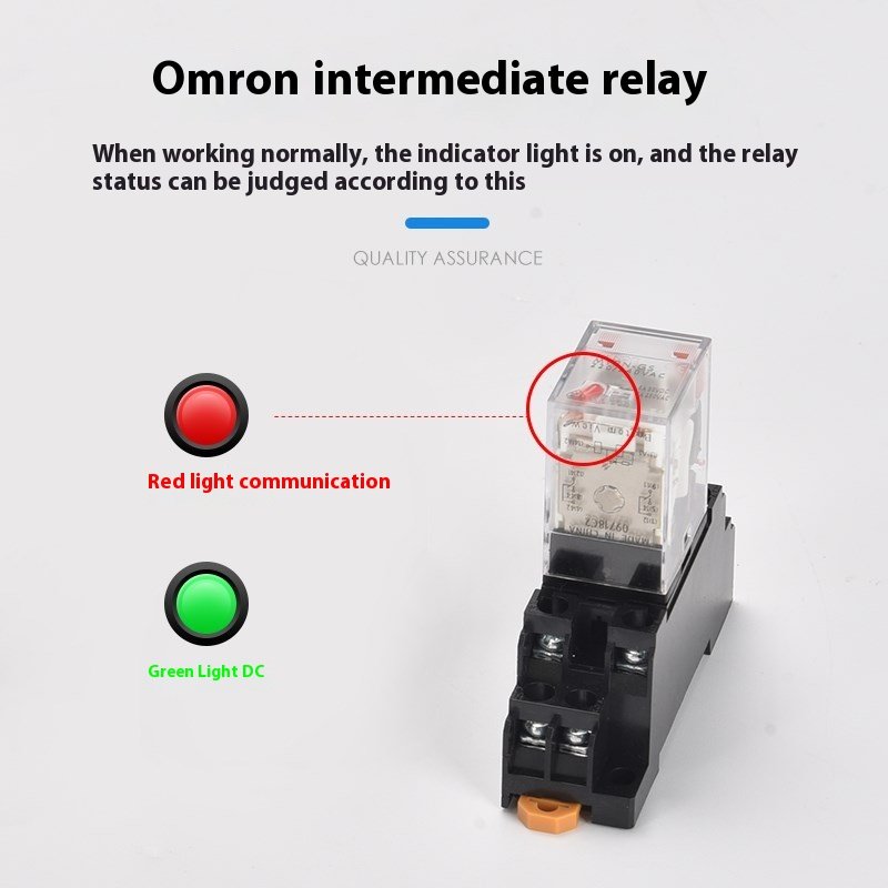 New My4N-Gs My2N-D2-Gs Ac220V Dc24V Genuine Intermediate Relay Ac220V Dc24V