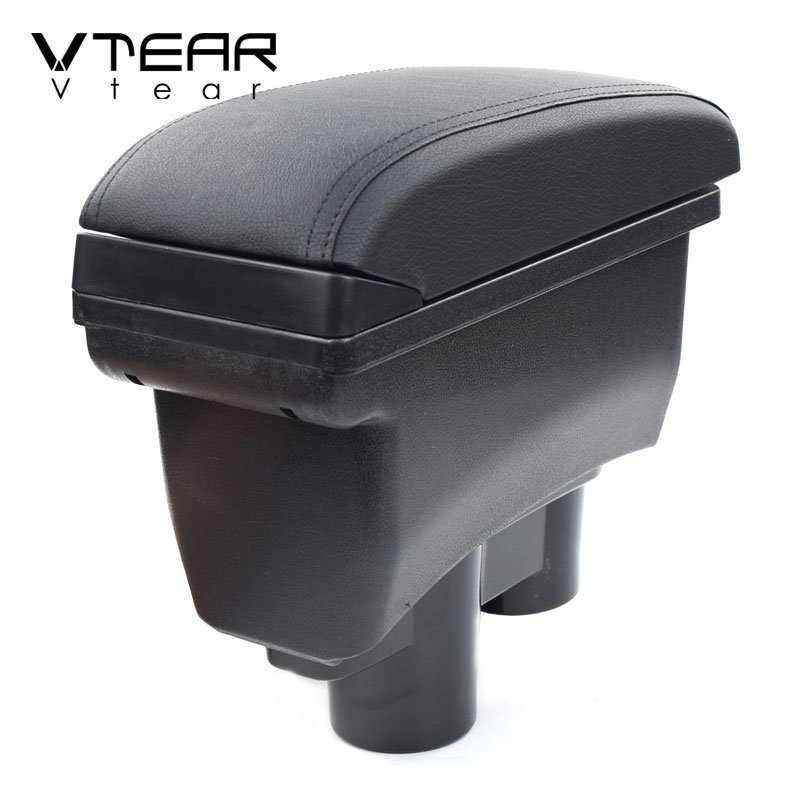 Vtear Car-styling USB Charging Centre Arm Rest Console Box Car Interior Accessories 2009-2016 for Peugeot 301 Armrest Box ABS