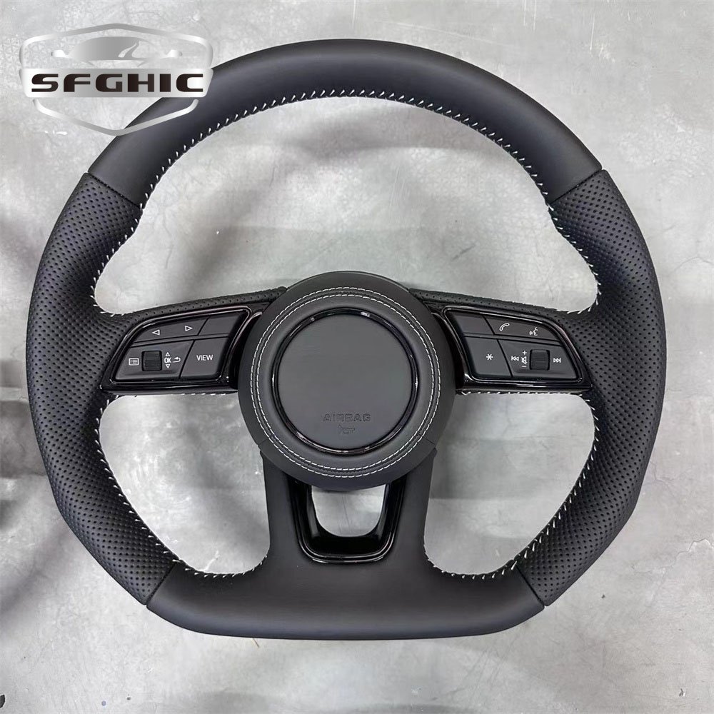 Wholesale Discountsa Perforated leather Steering Wheel Car Accessories For Audi A3 2009 Handmade Customized Car Steering Wheel