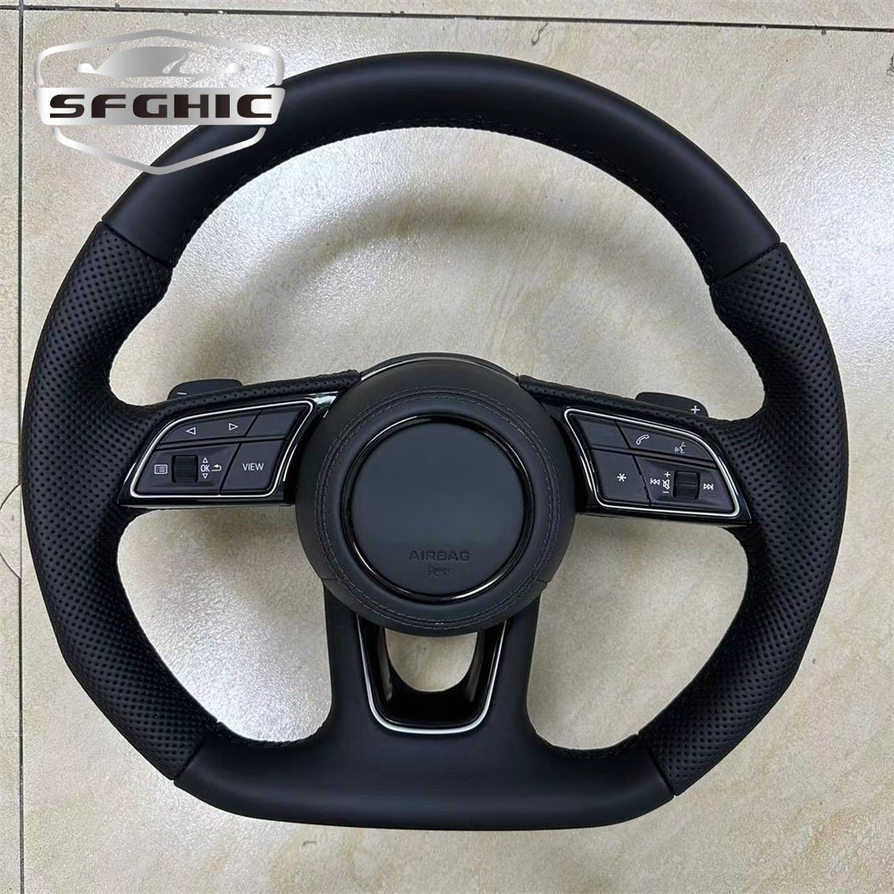 Wholesale Discountsa Perforated leather Steering Wheel Car Accessories For Audi A3 2009 Handmade Customized Car Steering Wheel