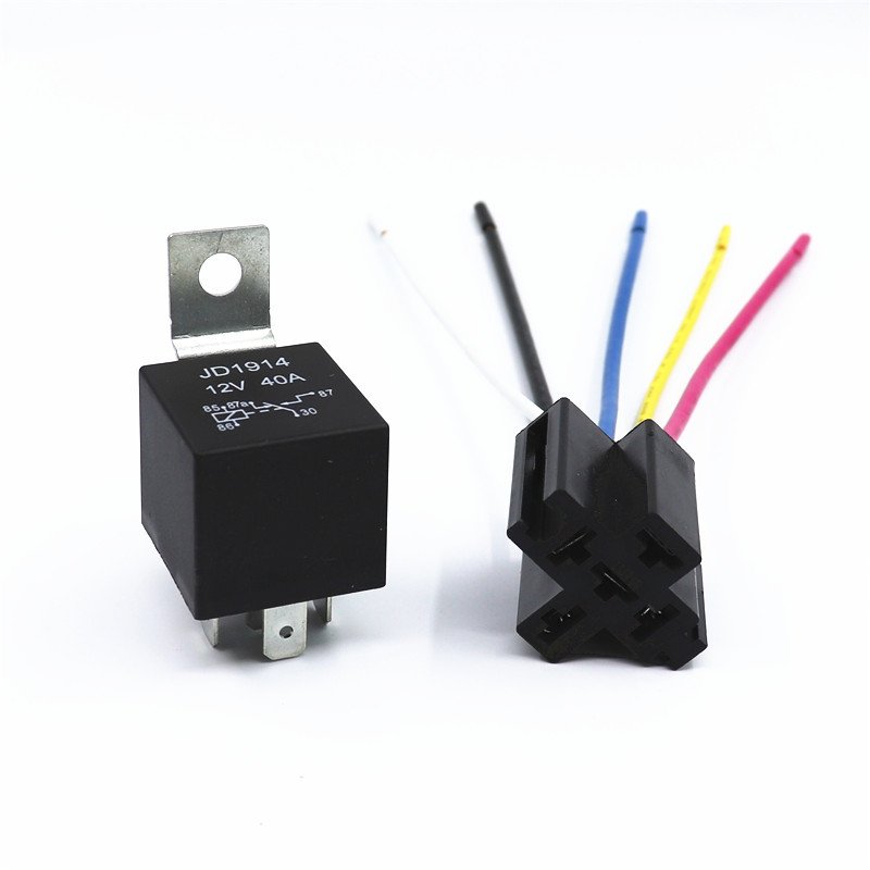 12V 24V 36V 48V 60V 72V 40A Automotive Relays Fixed Back 5 Pin 4 Pin Conversion 40A Relay JD1914 12vdc