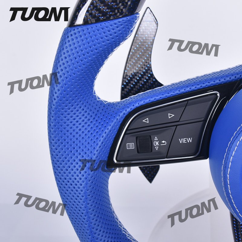 For Audi A6 C7 A5 A4 B8 RS3 S3 A7 A4 B9 RS6 RS7 S4 Carbon Fiber Car Steering Wheel