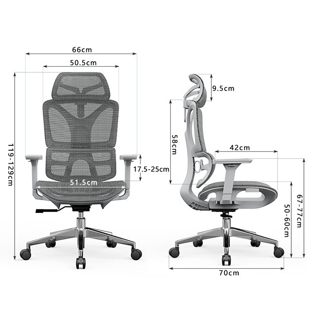 Luxury Comfort Office Working Chair Executive Staff Chairs 3D Armrests Ergonomic Mesh Office Chair
