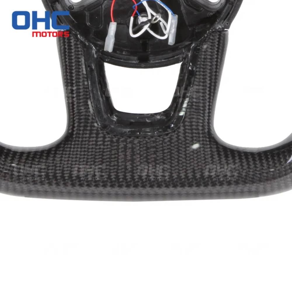 OHC Motors REAL Carbon Fiber LED Steering Wheel for Audi RS3 RS4 RS5 RS6 RS7 S3 S4 S5 A1 A3 A4 A4L A5