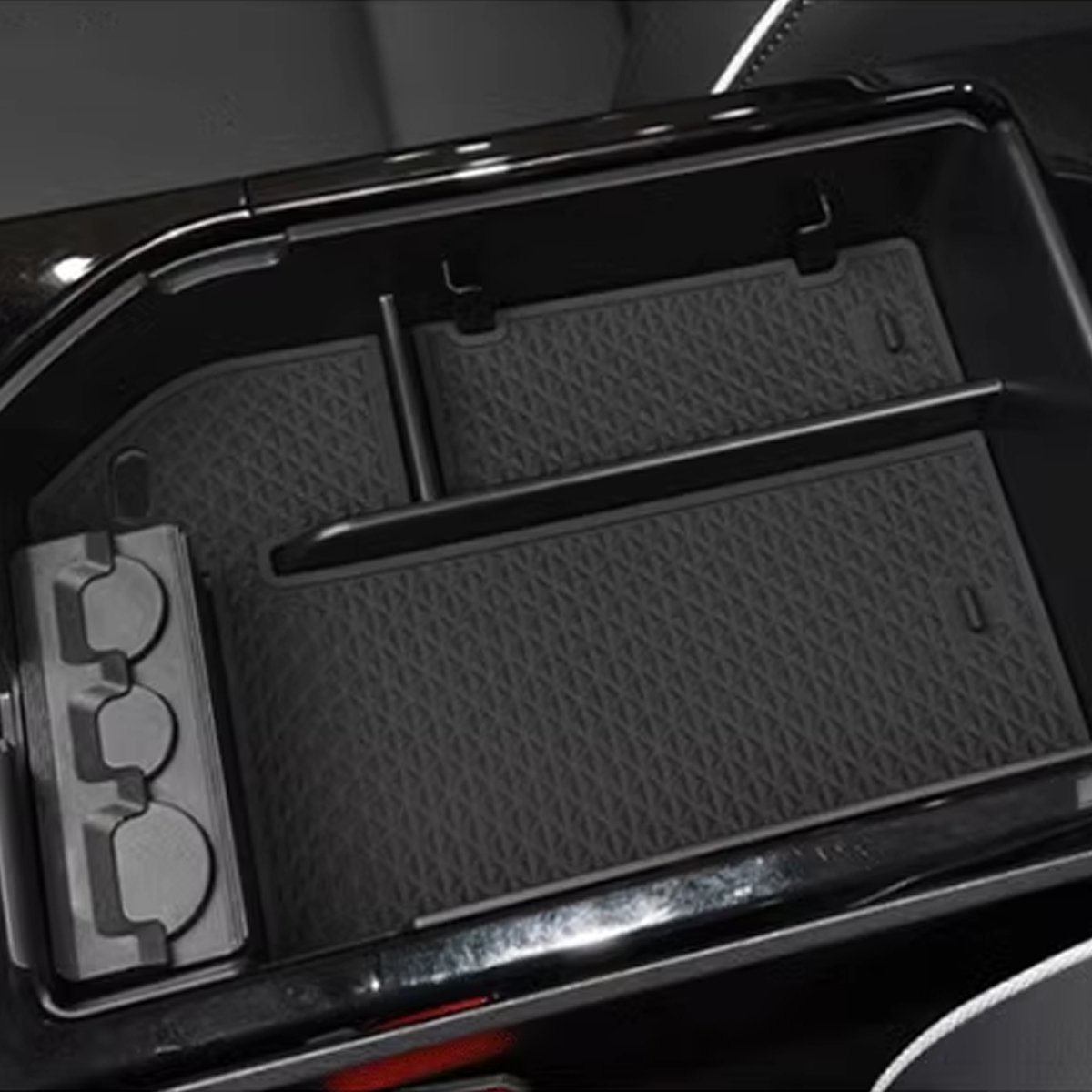 CAIXUAN Car Center Armrest Groove Storage Box for Hyundai Tucson 2015 2016 2017 2018