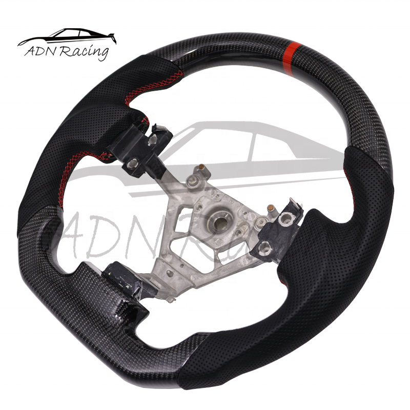 Custom Sporty Flat Bottom Carbon Fiber Steering Wheel For INFINITI G35 2003+
