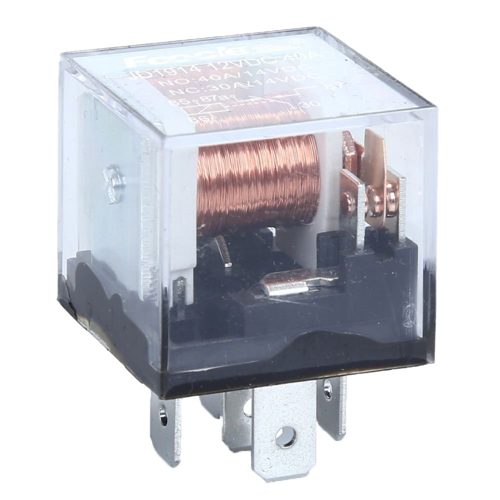 Transparent Led 80a Double Contact Automotive Relay 12V 24V High Power Waterproof Car 5 Pin Normally Open and Closed Relay