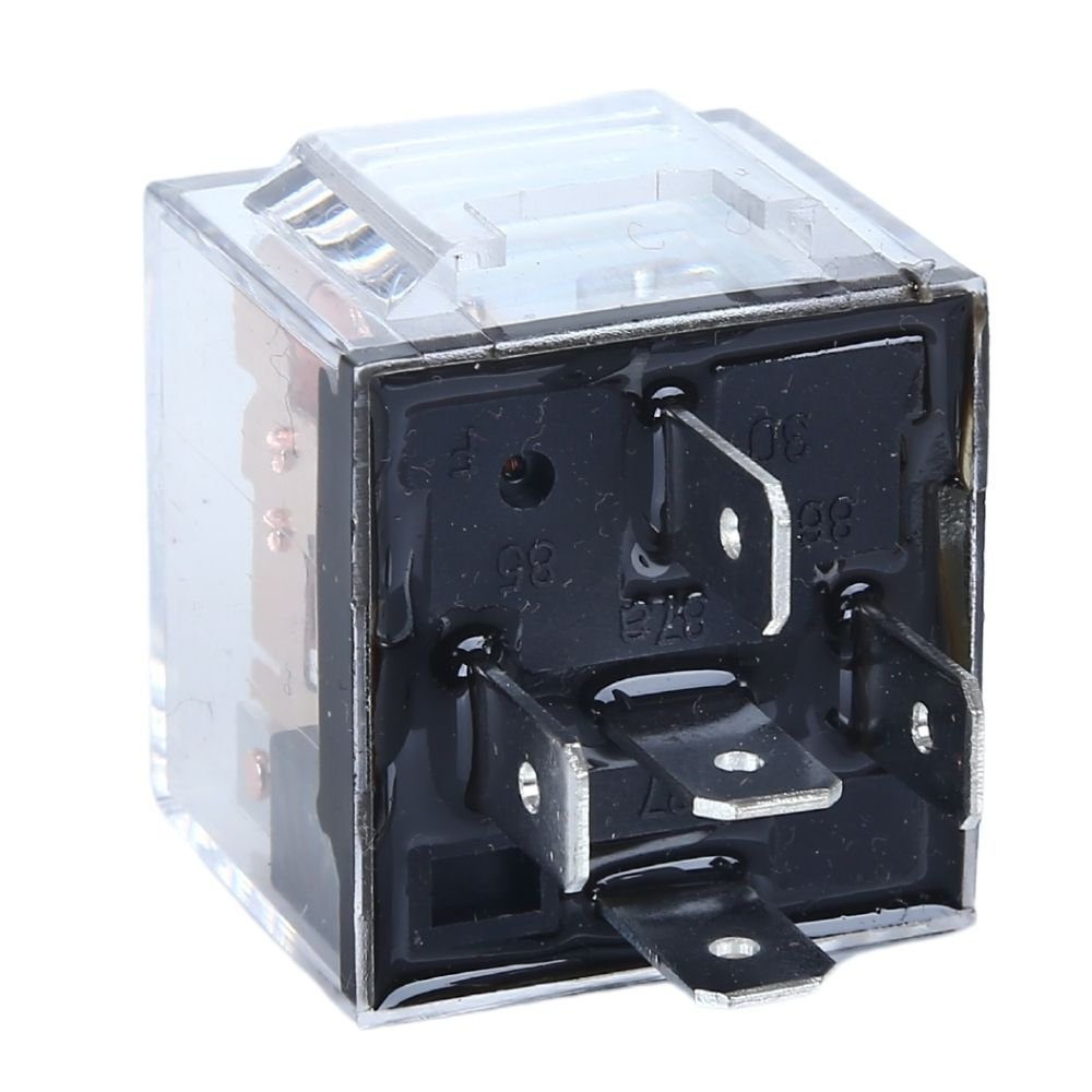 Transparent Led 80a Double Contact Automotive Relay 12V 24V High Power Waterproof Car 5 Pin Normally Open and Closed Relay