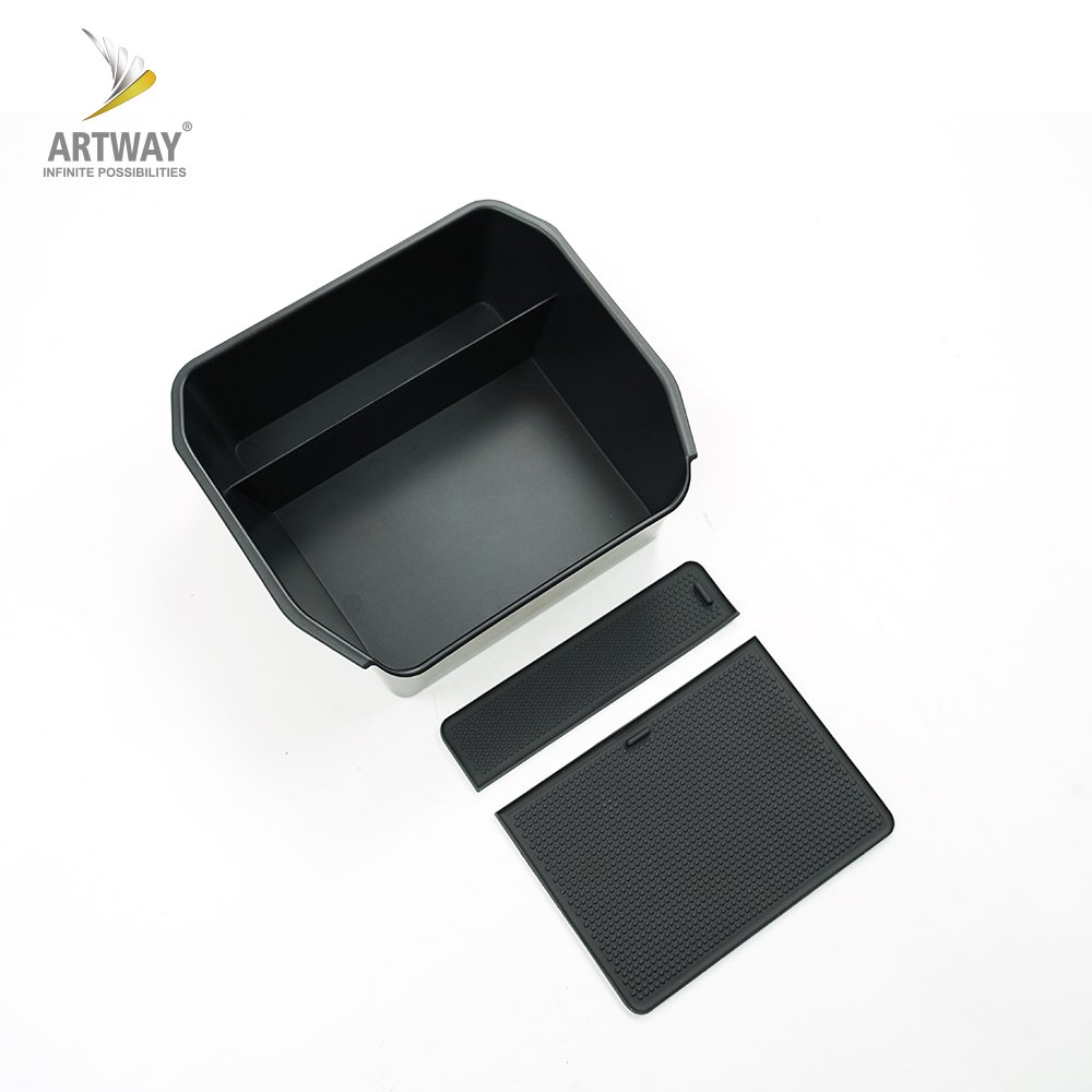 90 110 TWO DOORS SILICON BLACK ARMREST STORAGE for LAND ROVER NEW DEFENDER 2020-ON WITH FRIDGE