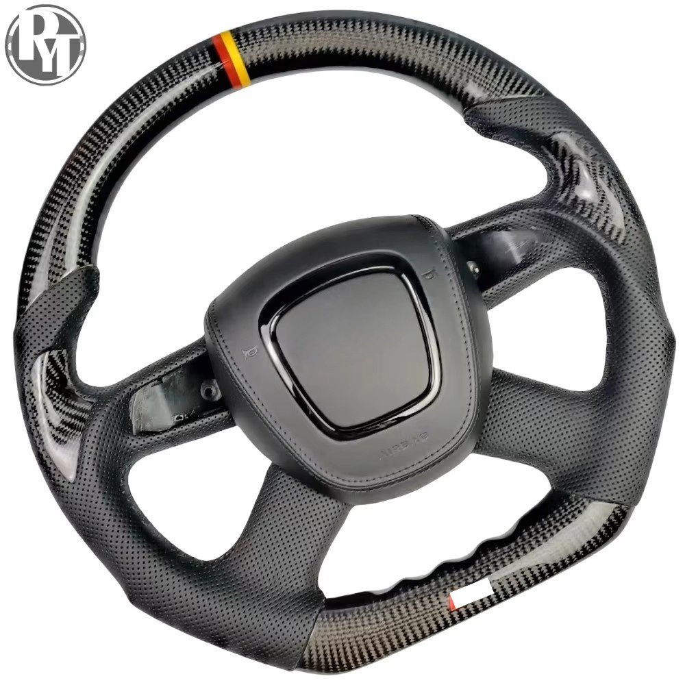 Black carbon fiber steering wheel, suitable for Audi Q5 car steering