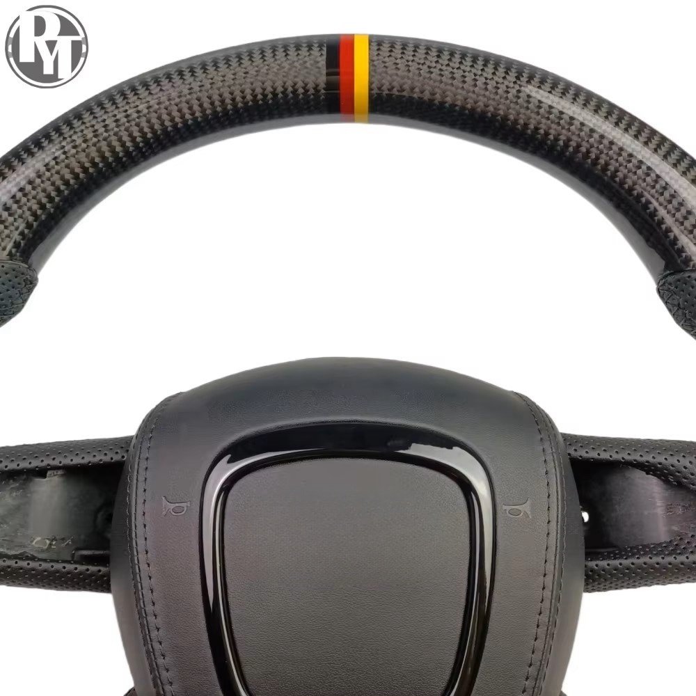 Black carbon fiber steering wheel, suitable for Audi Q5 car steering