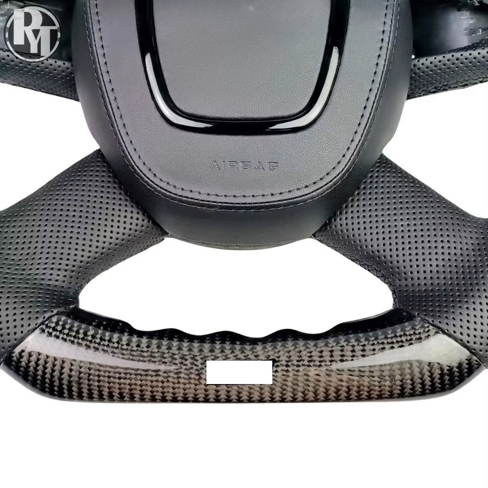 Black carbon fiber steering wheel, suitable for Audi Q5 car steering