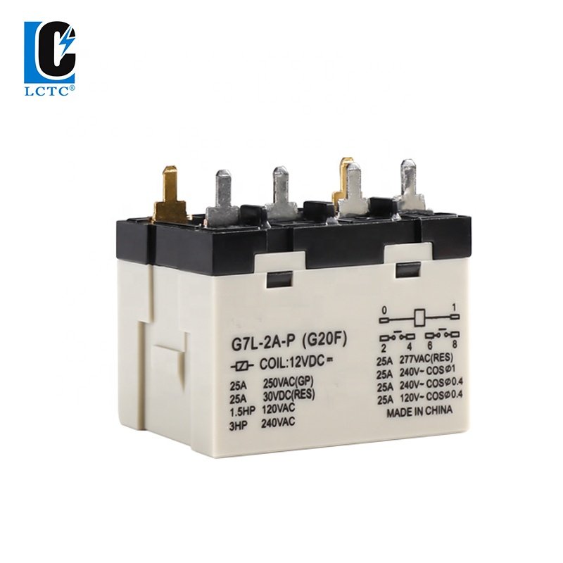 25A High Power Relay G7L-2A Two-normally Open 24V220V Steering Gear Compresor Motor Control 12V