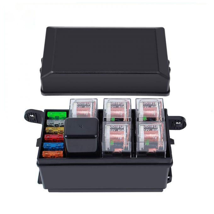 Car Boat Truck Automotive Auto 6 Way 5 Road the Nacelle Insurance Free Combination ATC ATO Blade Fuse 6P Relay Box Block Holder