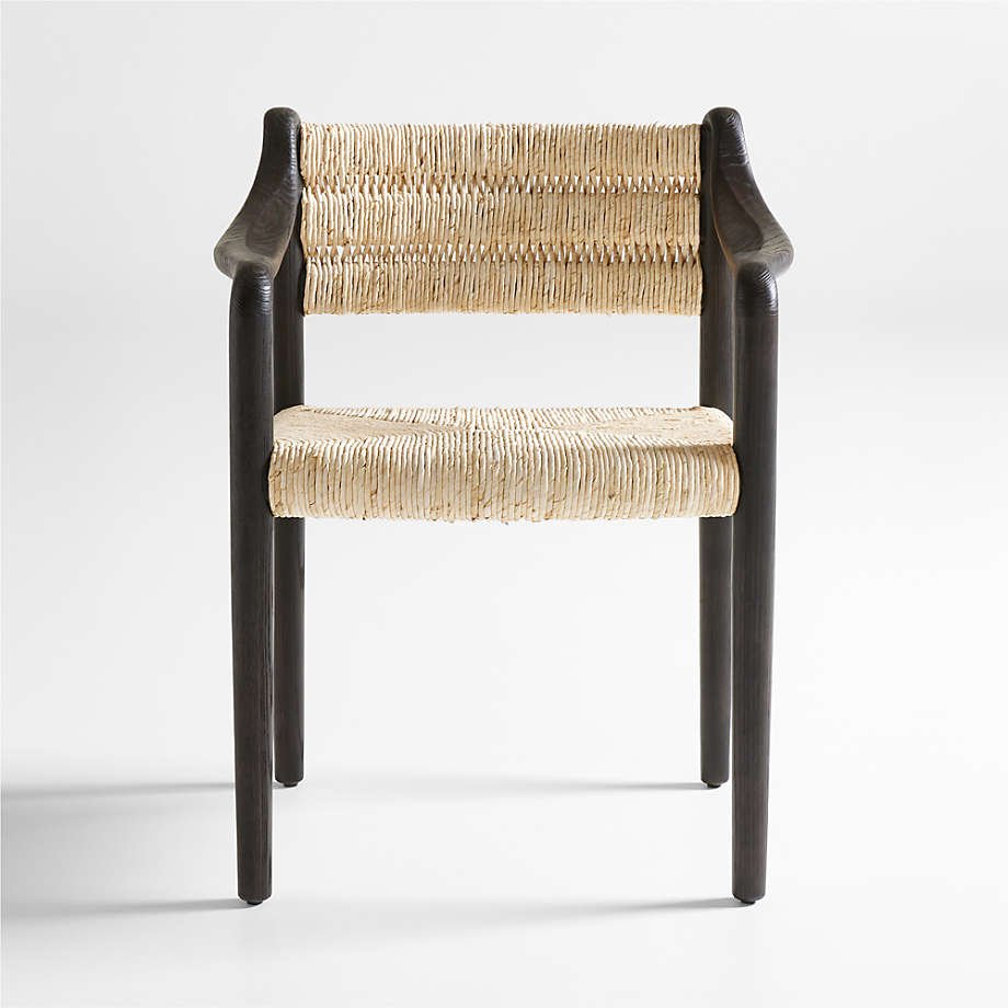 Natural Rattan Dinning Room Chairs Popular Nordic Style Seat Rattan Ash Wooden Chair Dining Chair