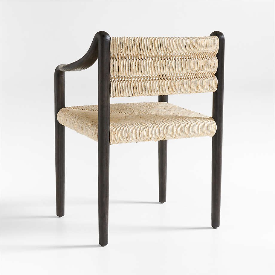 Natural Rattan Dinning Room Chairs Popular Nordic Style Seat Rattan Ash Wooden Chair Dining Chair