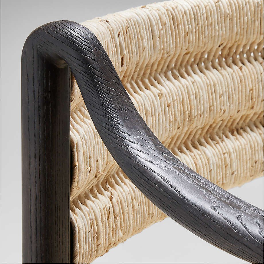 Natural Rattan Dinning Room Chairs Popular Nordic Style Seat Rattan Ash Wooden Chair Dining Chair