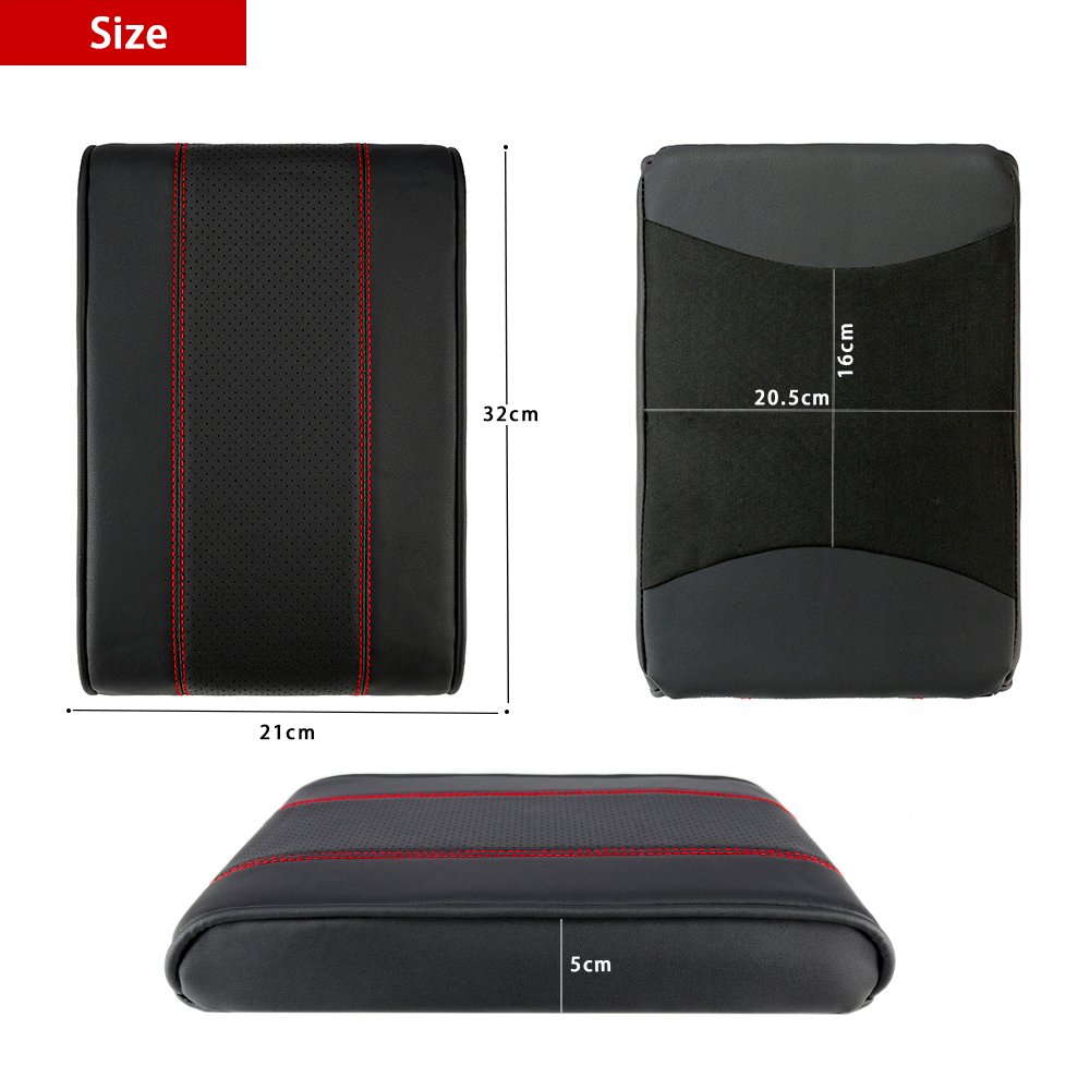 Hot Sale Car Armrest Pad PU Leather Car Center Console Armrest Elbow Rest Box Cushion for Korea